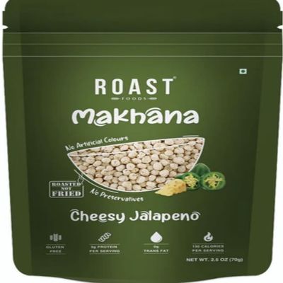 ROAST FOODS Makhana Cheesy Jalapeno, Roasted Not Fried, Gluten Free, 2g Protein, 2.5 oz