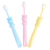 HOOTNEE 3pcs Manual Toothbrushes Soft Bristles for 2-8 Years Old with Cartoon Rabbit Design Oral Care Tool Set view 1