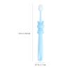 HOOTNEE 3pcs Manual Toothbrushes Soft Bristles for 2-8 Years Old with Cartoon Rabbit Design Oral Care Tool Set view 2