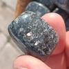 Nuummite the Sorcerers Stone from Greenland Natural Healing Crystal Gemstone Tumbled and Hand Polished Stone 2 piece set of Nuummite view 2