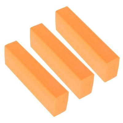 LALADEFIEE 3pcs Kitchen Limescale Rubber Eraser Stains Remover for Faucet and Bathroom, Non-Scratch Orange Scrub Cleaner for Household Cleaning