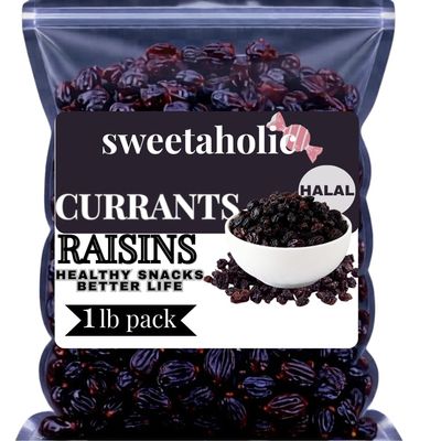 Dried Currants Raisins 1 Pound, No Added Sugar, Naturally Sweet Healthy Snack, Premium Quality for Snacking and Baking, Made from USA