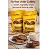 Mini Alfajores Chocolate Cookies, Dulce de Leche Filled Sandwich Cookies with Chocolate Coating, Gourmet Latin Dessert Treat, 16.7 oz Bags (Pack of 2) view 4