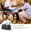 Abaodam Rollator Storage Bag Hanging Walker Organizer Portable Wheel Walker Pouch Black for Mobility Aid Travel and Daily Use view 3