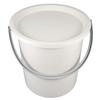 DECHOUS Portable Plastic Water Bucket with Lid 18l Medium Sturdy Storage Bucket for Household Cleaning, Laundry, and Water Storage view 1