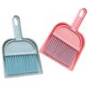 COOPHYA Mini Broom and Dustpan Set, 2pcs Small Desktop Cleaning Brushes with Compact Dustpan, Portable Multi-Function Small Broom Kit for Home and Office Table Cleanup (Blue + Pink) view 1
