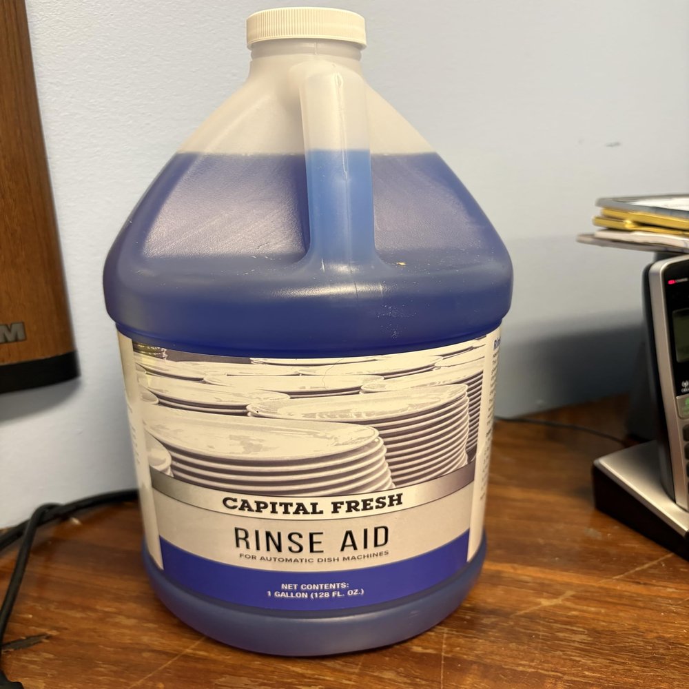 Capital Fresh Rinse Aid for Automatic Dish Machines, Spot-Free Dishware, 1 Gallon, High or Low Temp