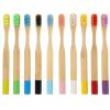 iplusmile 10pcs s Toothbrush Set with Soft Charcoal Bristles, Round Handles, Eco-Friendly Manual Toothbrushes for Sensitive Teeth and Travel Use view 1
