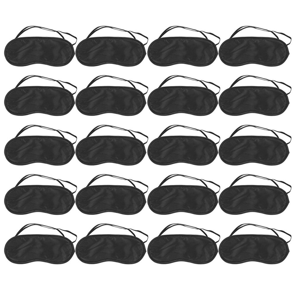 DIYEAH 35pcs Disposable Sleep Masks Blackout Eye Cover with Elastic Straps for Travel Nap and Night Sleep Protection Suitable for Men Women