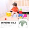 VALICLUD Plastic Step Stool Small Non-Slip Thickened Footstool Lightweight Household Bathroom Seat Green view 3