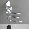 MENGKK Hair Dryer Holder Hair Dryer Holder Wall Mounted Organizer Spiral Stand Rack Aluminum Bathroom Shelf Storage Accessory view 3