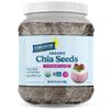Carrington Farms Organic Chia Seeds Whole Bulk Chia Seeds, USDA Organic, Non-GMO, High Omega-3 & Fiber, Resealable 42 oz Jar for Smoothies, Oats & Meal Prep view 1