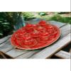 SODEF Coffee Cup Set 6 Person Copper Floral Turkish Coffee Set 29 Piece, Red Color, Traditional Design, Mother's Day Gift - Red, One Size view 4