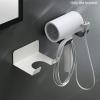 MENGKK Hair Dryer Holder Hair Dryer Holder Rack Organizer Wall Mounted Straightener Storage Bathroom Shelf Accessories view 2
