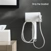 MENGKK Hair Dryer Holder Hair Dryer Holder Rack Organizer Wall Mounted Straightener Storage Bathroom Shelf Accessories view 4
