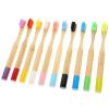 GALPADA 10pcs Toothbrushes Soft Bristles Natural Wood Handles Round Grip Portable s Manual Toothbrushes for Sensitive Gums and Travel view 1