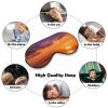 Boat Returning Under Coconut Trees Sleep Mask Block Light Eye Sleep Shade Cover Comfortable Lightweight Sleeping Blindfold Soft Breathable Night Eye Cover Adjustable Band Eye Mask for Men Women view 4