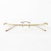 1 Pair Metal Frame Arms Rimless Titanium Alloy Glasses Legs and Nose Bridge Glasses Replacement Temple Eyewear Frame Temple Screws and Screwdriver (Single Hole) view 2