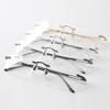 1 Pair Metal Frame Arms Rimless Titanium Alloy Glasses Legs and Nose Bridge Glasses Replacement Temple Eyewear Frame Temple Screws and Screwdriver (Single Hole) view 3