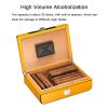 Cigar Humidor Box with Spanish Cedar Wood Interior, Humidifier, Hygrometer, and Divider Holds 35 Cigars view 4
