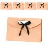 5 Pcs Pearlescent Paper Envelopes Gift Box Set, 13.8 X 9.1 X 3.1 In, Silky Scarf Packing Bag With Embossed Bow Ribbon, For Weddings, Birthdays view 2