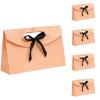5 Pcs Pearlescent Paper Envelopes Gift Box Set, 13.8 X 9.1 X 3.1 In, Silky Scarf Packing Bag With Embossed Bow Ribbon, For Weddings, Birthdays view 3