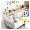 YXXSDP Long Slim Behind Couch Table with Sturdy Structure, Customizable Narrow Entryway Console, Bedside Gap Storage Shelf Easy Assembly(Wooden+White,120x20x90cm) view 1
