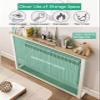 YXXSDP Long Slim Behind Couch Table with Sturdy Structure, Customizable Narrow Entryway Console, Bedside Gap Storage Shelf Easy Assembly(Wooden+White,120x20x90cm) view 3