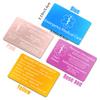 Xuggae Custom Medical Alert Cards for WalletEngraved Custom ID Card Emergency Contact Card Aluminum, Credit Card Size, Diabetic Supplies for Emergency Identification (Pink) view 4