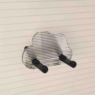 Hair Dryer Rack, Wall Mounted Acrylic Hanger for Bathroom, Free Punching Design, Space-Saving Organizer for Hair Tools