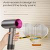 Hair Dryer Rack, Wall Mounted Acrylic Hanger for Bathroom, Free Punching Design, Space-Saving Organizer for Hair Tools view 2