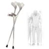 Ergonomic Forearm Crutches, Aluminum Folding Crutches for Elderly and Physically Impaired (2 Units) view 1