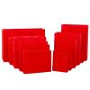 10pcs Paper Gift Bags with Handles, Paper Party Favor Bags for Christmas, Favor, Birthday, Wedding, Events(Red,Horizonta 43X13X32CM) view 1