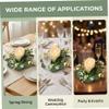 4 Pack Eucalyptus Candle Ring, Artificial Spring Greenery Candle Wreath for Table Centerpiece, 10 Inch Small Eucalyptus Wreath for Easter Wedding Party view 3