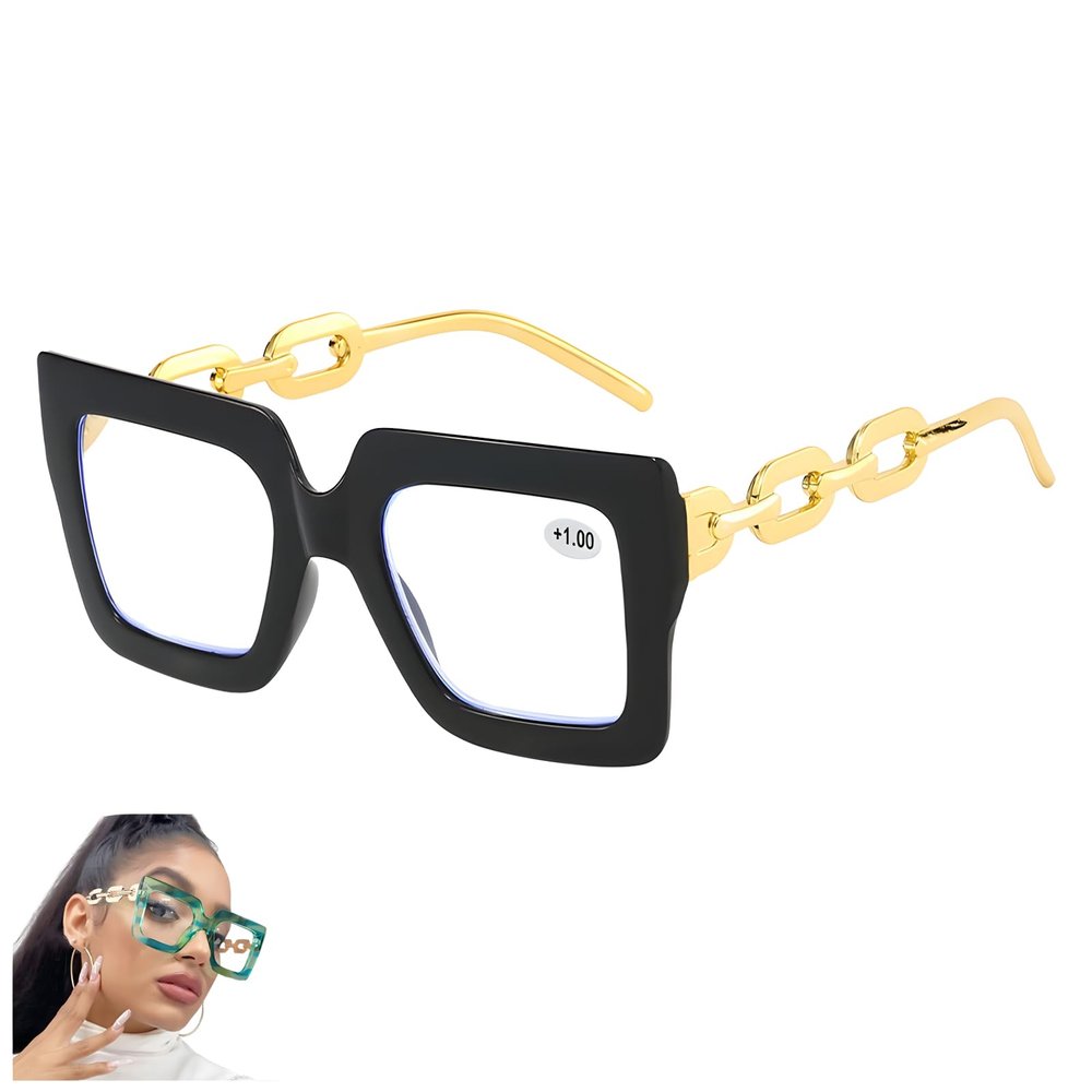 YHWABOICE 6 Pairs Blue Light Blocking Glasses Computer Glasses for Women Men, Stylish Comfort & Everyday Protection (Black, 2.0)