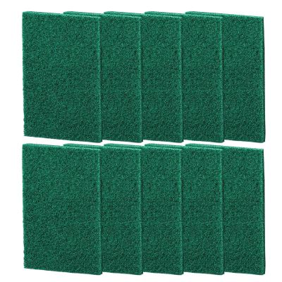 Scouring Pads - 10 Pieces Scrub Sponges | Multipurpose Scrubber for Kitchen, Heavy Duty Non Scratch Scrubber, Kitchen Pot Scrubbers for Dishes Pans Sinks Cooktops Grills BBQs Bathroom