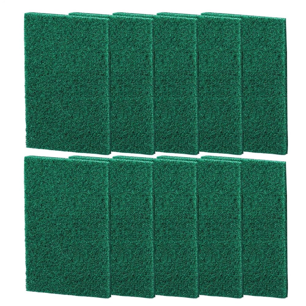 Scouring Pads - 10 Pieces Scrub Sponges | Multipurpose Scrubber for Kitchen, Heavy Duty Non Scratch Scrubber, Kitchen Pot Scrubbers for Dishes Pans Sinks Cooktops Grills BBQs Bathroom