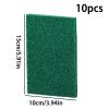Scouring Pads - 10 Pieces Scrub Sponges | Multipurpose Scrubber for Kitchen, Heavy Duty Non Scratch Scrubber, Kitchen Pot Scrubbers for Dishes Pans Sinks Cooktops Grills BBQs Bathroom view 2