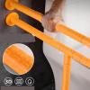 Toilet Grab Bar - Stainless Steel Non-Slip Handrail for Bathroom Safety - Folding Rails for Elderly and Disabled Support view 3