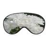 Flower White Sleep Mask Block Light Eye Sleep Shade Cover Comfortable Lightweight Sleeping Blindfold Soft Breathable Night Eye Cover Adjustable Band Eye Mask for Men Women view 1
