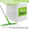 10 pcs Dry Sweeping Cloths Pads for Floor Mopping, Electrostatic Duster Mop Refills for Hardwood Tile Laminate, 10-Pack White Fiber Cleaning Sheets view 2