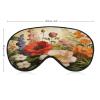Flowers Plants Sleep Mask Block Light Eye Sleep Shade Cover Comfortable Lightweight Sleeping Blindfold Soft Breathable Night Eye Cover Adjustable Band Eye Mask for Men Women view 2