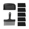 Minhe For Flat Top Griddle Cleaning Kit With Stainless Steel Scraper And Composite Handle Brush For Effective Removal Of Built Up Oil, Stains, And Residues view 1