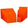 10pcs Paper Gift Bags with Handles, Paper Party Favor Bags for Christmas, Favor, Birthday, Wedding, Events(Orange,Horizonta 22X10X18CM) view 1