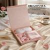 19 Momme Silk Pillowcase Set, Mulberry Silk, Eye Mask & Hair Ties, Deluxe Sleep Gift for Women, Reduces Friction, 11 X 2.2 X 9.8 in view 2