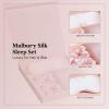 19 Momme Silk Pillowcase Set, Mulberry Silk, Eye Mask & Hair Ties, Deluxe Sleep Gift for Women, Reduces Friction, 11 X 2.2 X 9.8 in view 4
