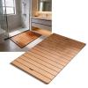 Customizable Large Non Skid Teak Wooden Shower Mats, 44in 40in 36in 32in 28in 24in 20in Outdoor Shower Floor for Elderly/Spa, Heavy Duty Square Bath Mats(20x24in(50x61cm)) view 1