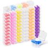150 Individually Wrapped Silicone Ear Plugs, Noise-Canceling, Soft, Reusable, for Sleep, Swim, Concerts, Shooting, Bulk Pack with Carry Case view 1