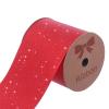 Red Glitter Ribbon, 4 Inch x 50 Yards Wide Plastic Ribbon Roll, Single Sided Sparkly Ribbon for Gift Wrapping, Big Bows, Flower Bouquets, Wreaths, Crafts, Party Decorations view 1