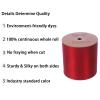Red Glitter Ribbon, 4 Inch x 50 Yards Wide Plastic Ribbon Roll, Single Sided Sparkly Ribbon for Gift Wrapping, Big Bows, Flower Bouquets, Wreaths, Crafts, Party Decorations view 2